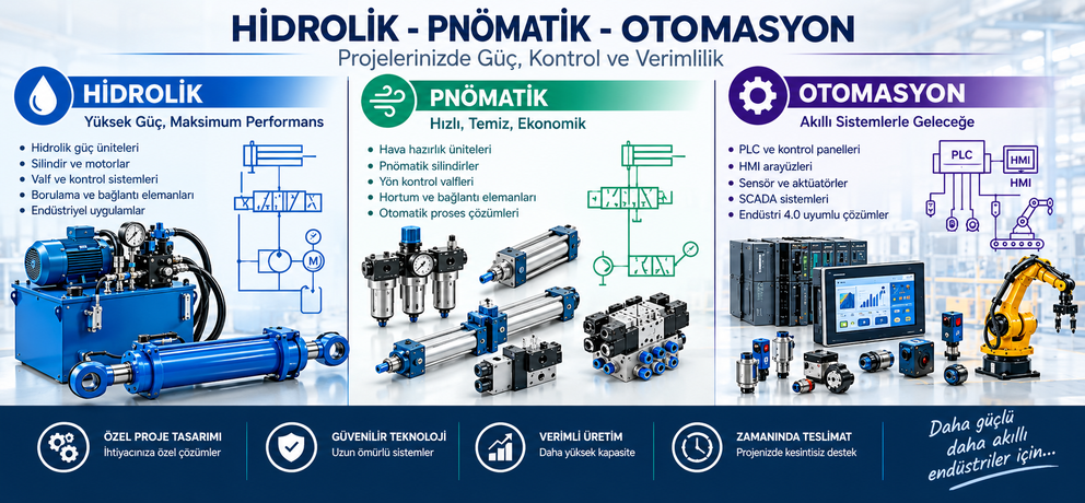 hidrolik pnomatik otomasyon